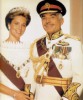 QUEEN NOOR AND HER LATE HUSBAND, HM KING HUSSEIN I OF JORDAN. ( KING HUSSEIN DIED ON FEB 7, 1999.
