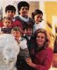 QN, her kids and step- kids in 1984.