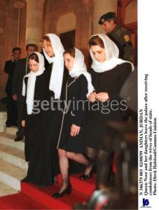 Prince Hamzah's mother and his two full sisters. Feb 9,1999.