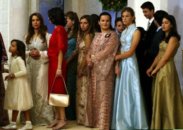 His sisters at Prince Hamzah's wedding.